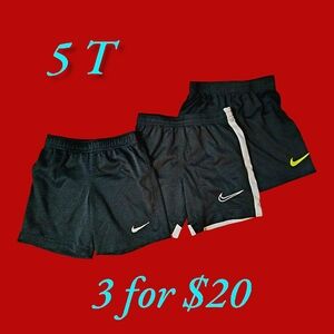 BOYS SZ 5T NIKE GYM SHORTS LOT OF 3